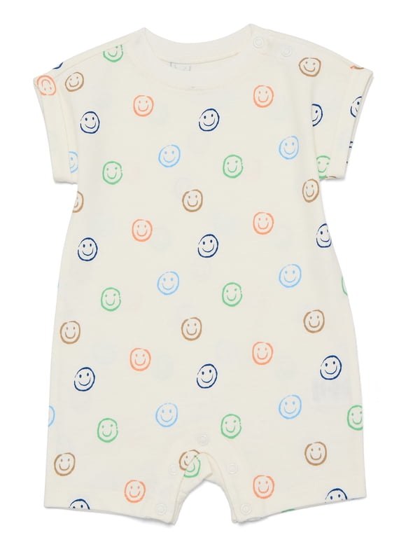 Baby Boys Printed Jersey Romper, Sizes 0M-24M