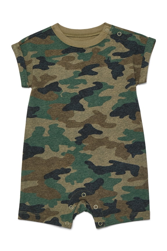 Baby Boys Printed Jersey Romper, Sizes 0M-24M