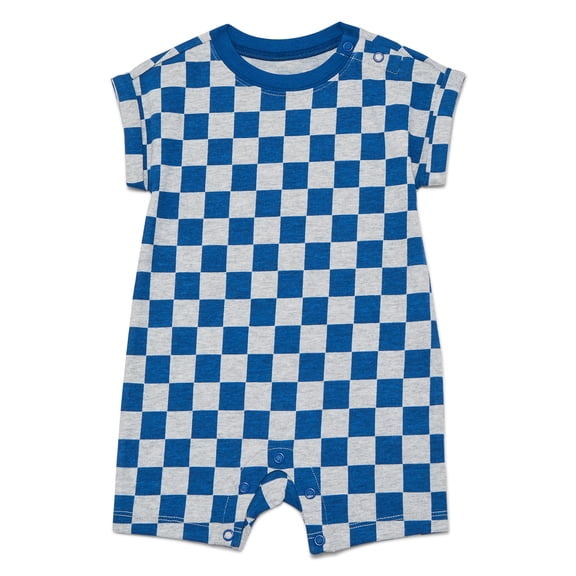 Wonder Nation Baby Boys Printed Jersey Romper, Sizes 0M-24M