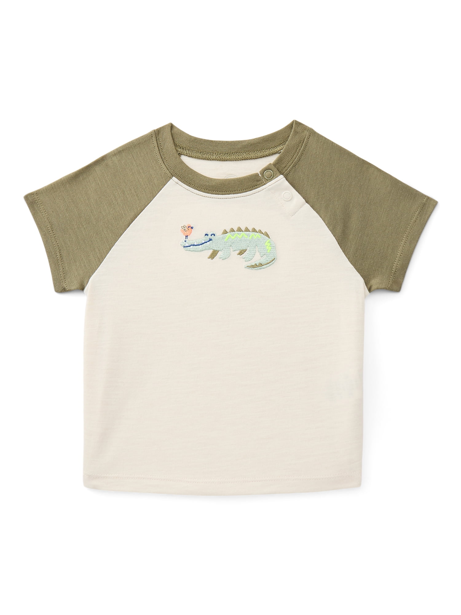 Wonder Nation Baby Boys Graphic Raglan Tee, Sizes 0/3M-24M
