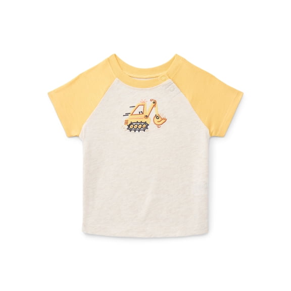 Wonder Nation Baby Boys Graphic Raglan Tee, Sizes 0/3M-24M