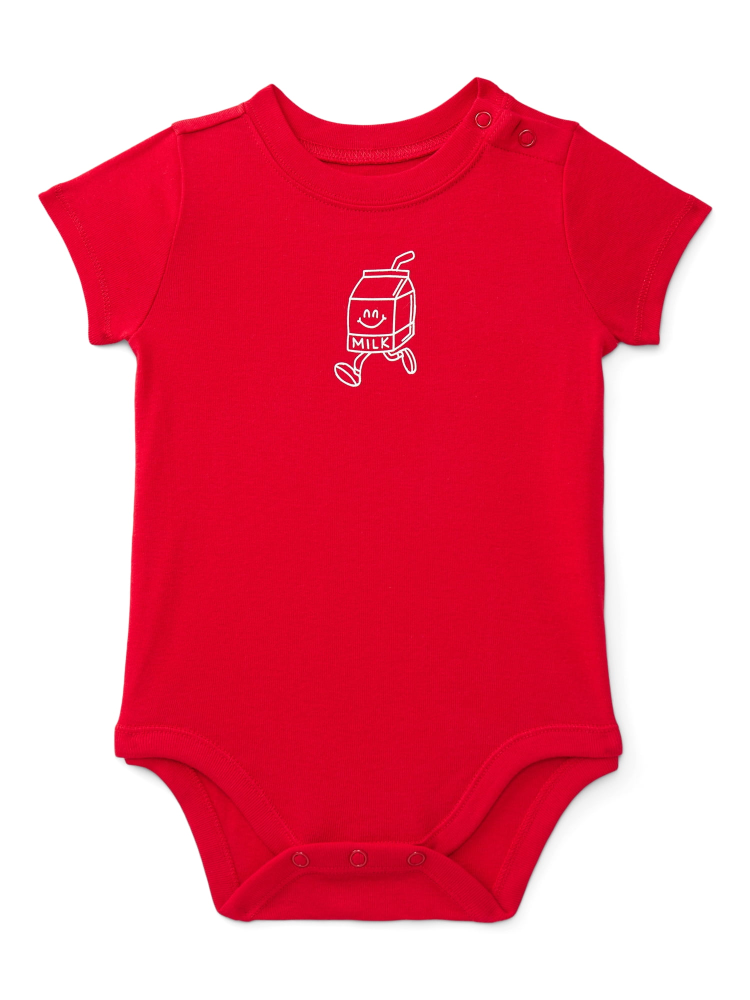 Wonder Nation Baby Boys Graphic Print Bodysuit with Short Sleeves, Sizes 0M-24M