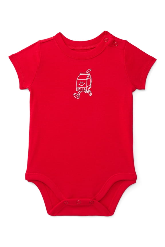 Baby Boys Graphic Print Bodysuit with Short Sleeves, Sizes 0M-24M