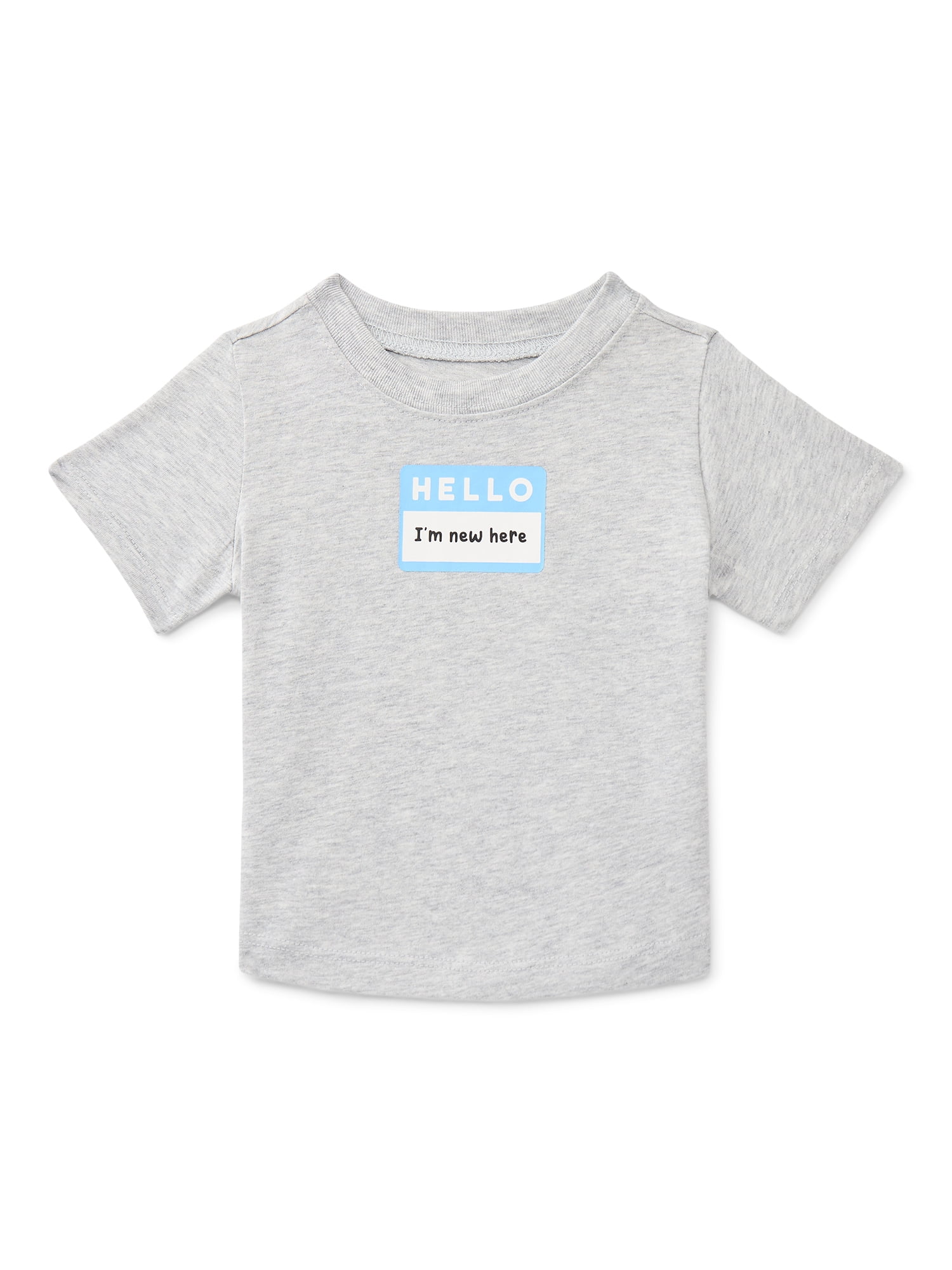 Wonder Nation Baby Boy Short Sleeve Graphic T-Shirt, Sizes 0-24 Months