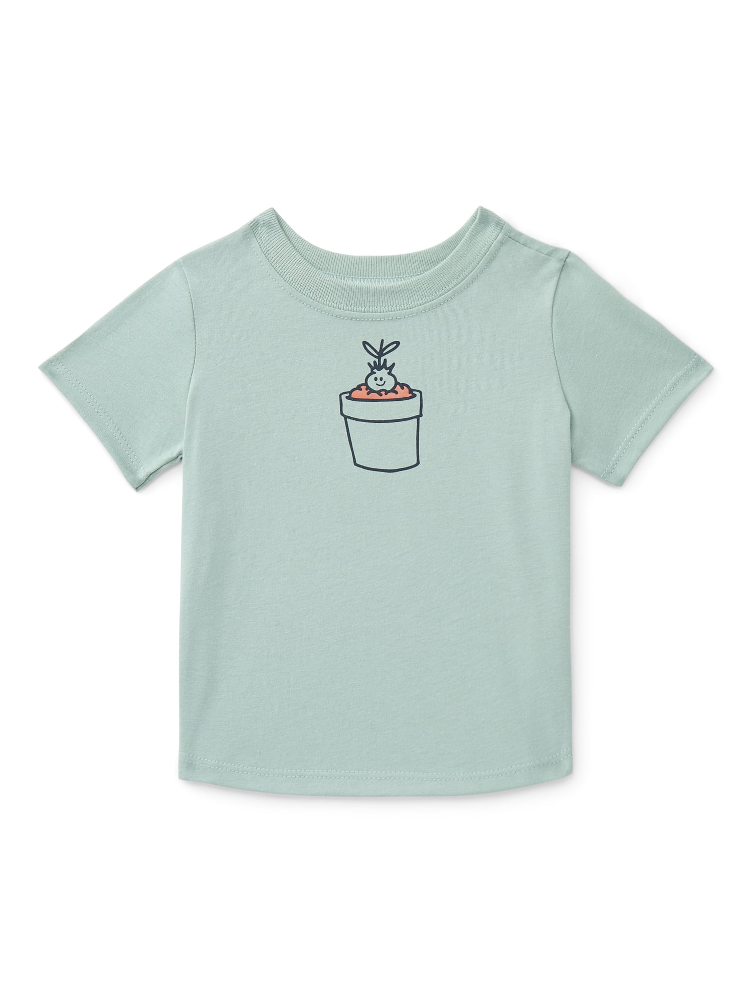 Wonder Nation Baby Boy Short Sleeve Graphic T-Shirt, Sizes 0-24 Months
