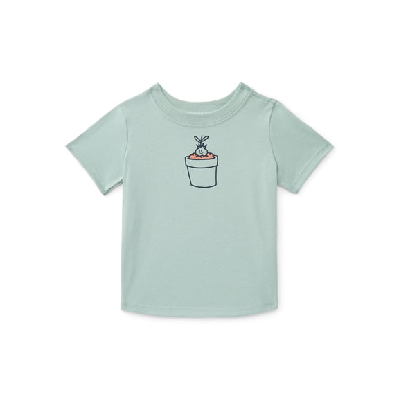 Wonder Nation Baby Boy Short Sleeve Graphic T-Shirt, Sizes 0-24 Months