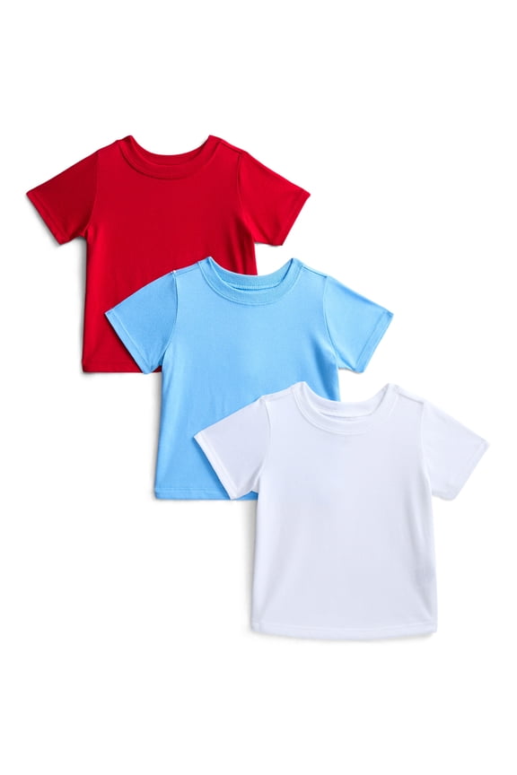 Baby Boys Tee with Short Sleeves, 3-Pack, Sizes 0-24M