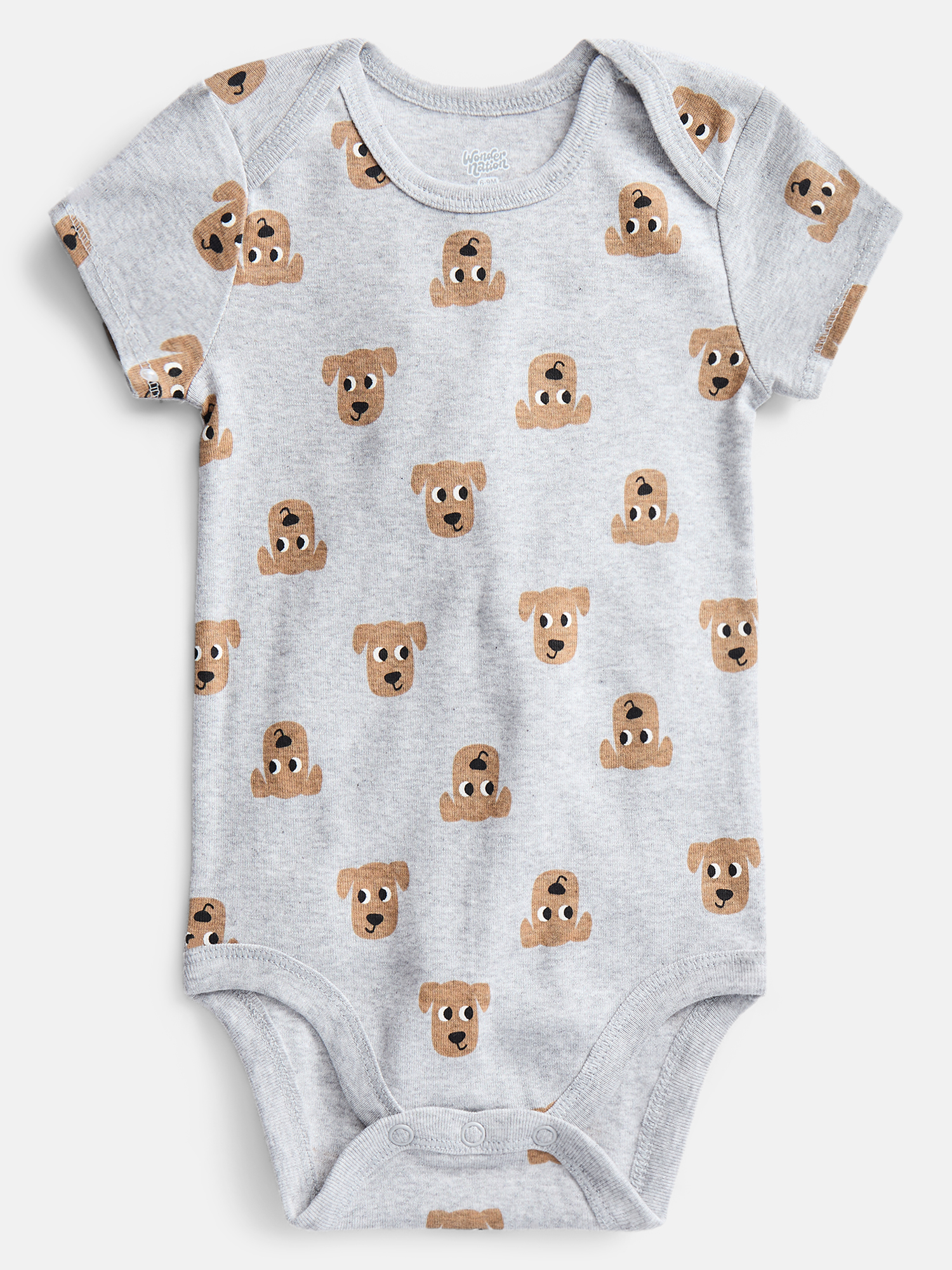 Body de algodón con estampado gráfico para bebé niño, manga corta, Tallas 0M-24M