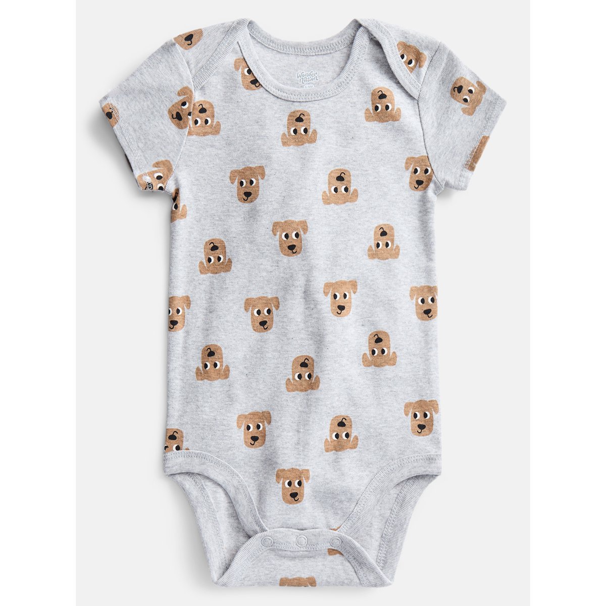 Wonder Nation Baby Boys' Graphic Cotton Bodysuit with Short Sleeves, Sizes 0M-24M