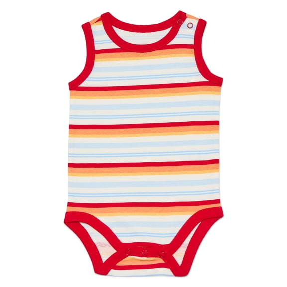 Wonder Nation Baby Boys Tank Bodysuit, Sizes 0-24 Months