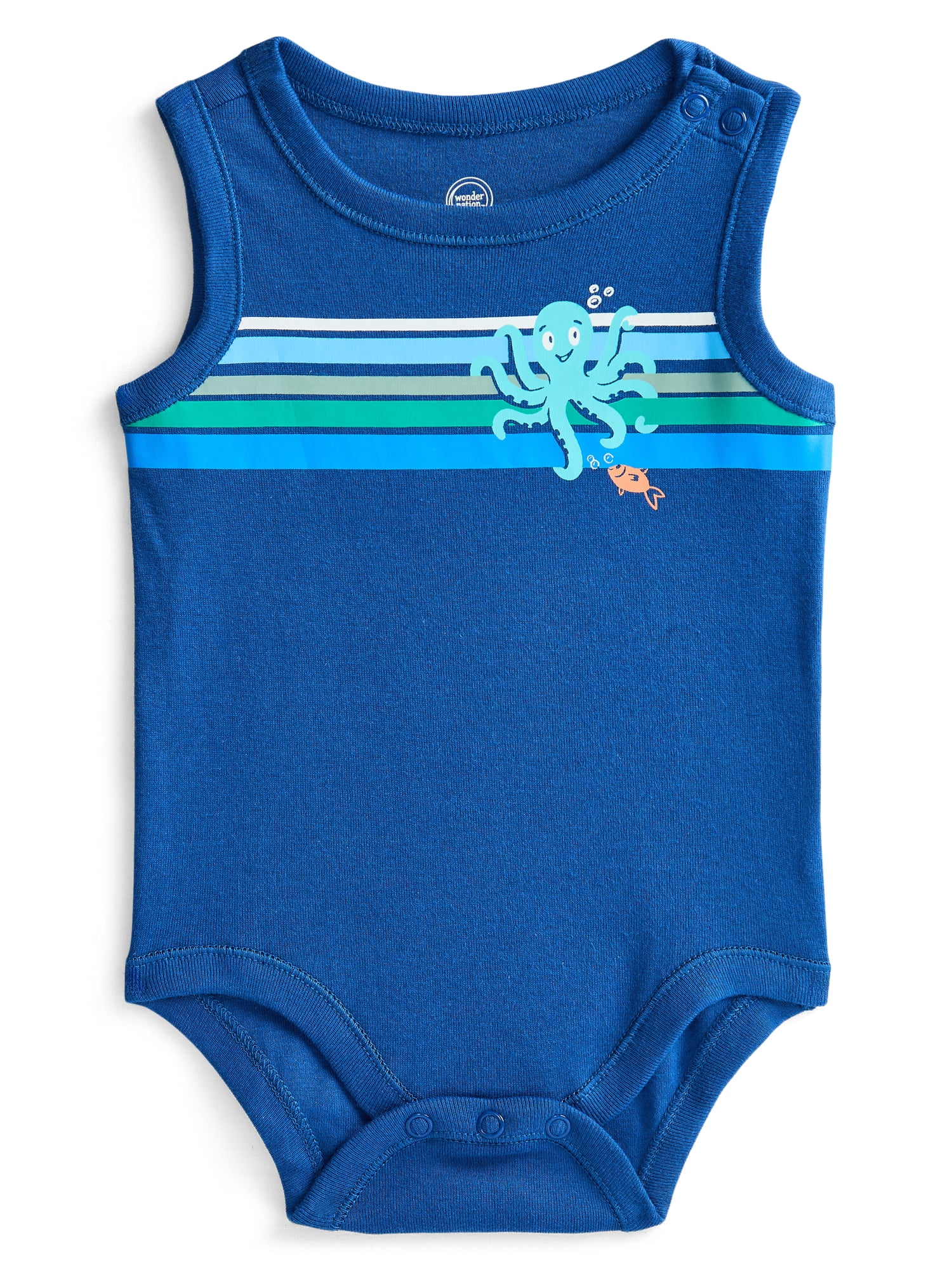 Wonder Nation Baby Boy Tank Bodysuit, Sizes 0-24 Months