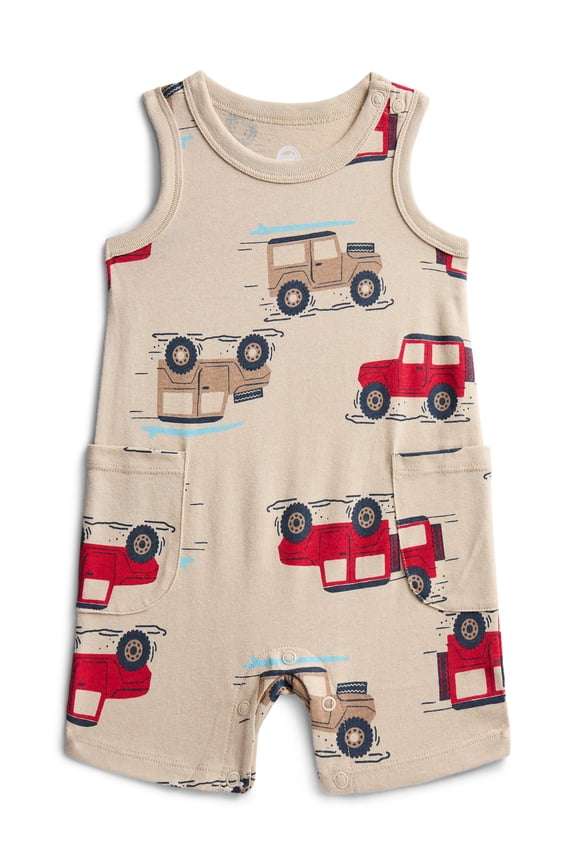 Baby Boys' Print Tank Romper, Sizes 0M-24M