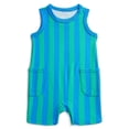 thumbnail image 1 of Wonder Nation Baby Boys' Striped Tank Romper, Sizes 0M-24M, 1 of 3