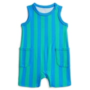 Baby Boys' Striped Tank Romper, Sizes 0M-24M