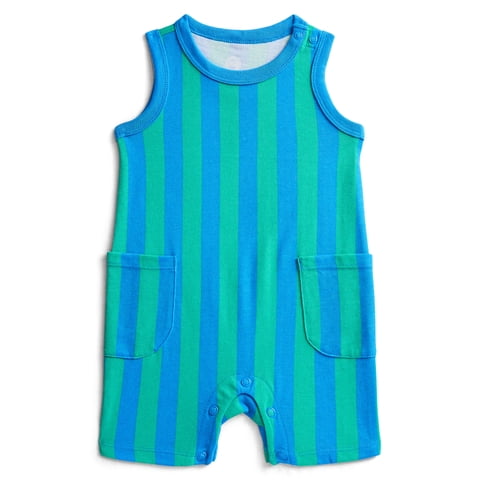 Baby Boys' Striped Tank Romper, Sizes 0M-24M
