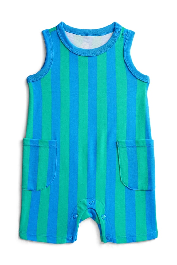Baby Boys' Striped Tank Romper, Sizes 0M-24M