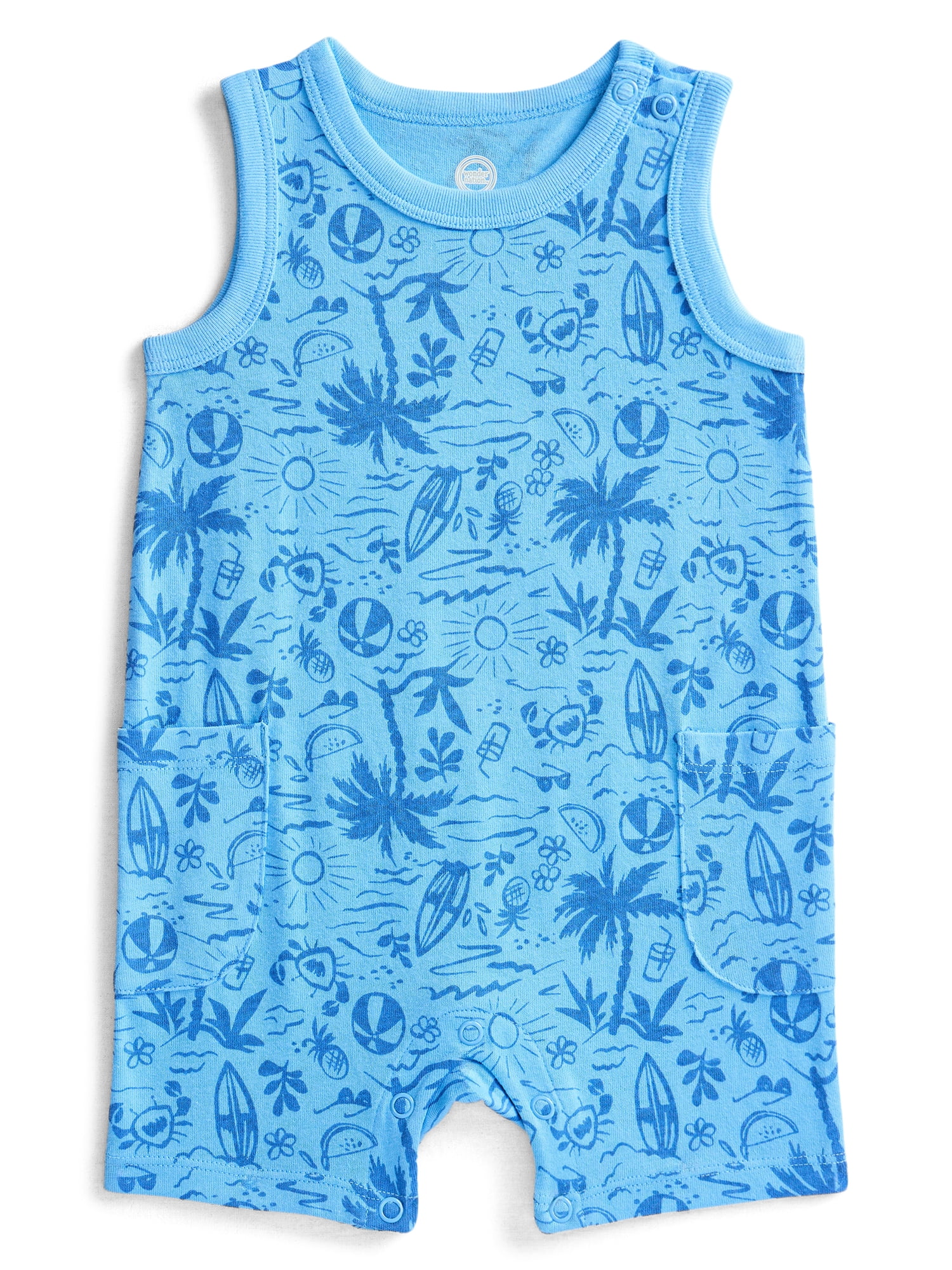 ロンパース・カバーオール Baby Tank Romper 12-18m Wonder Nation Baby Boys Tank Romper, Sizes 0-24 Months - Walmart.com
