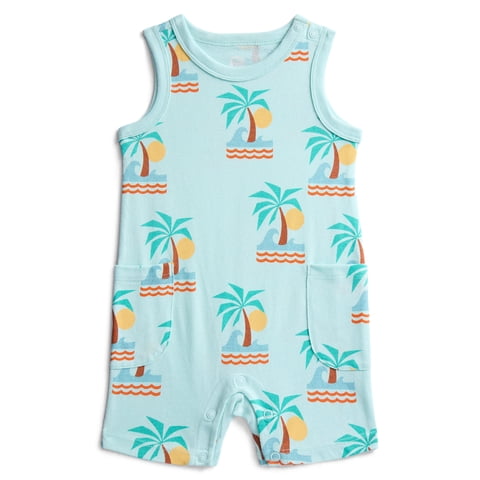 Baby Boys' Print Tank Romper, Sizes 0M-24M