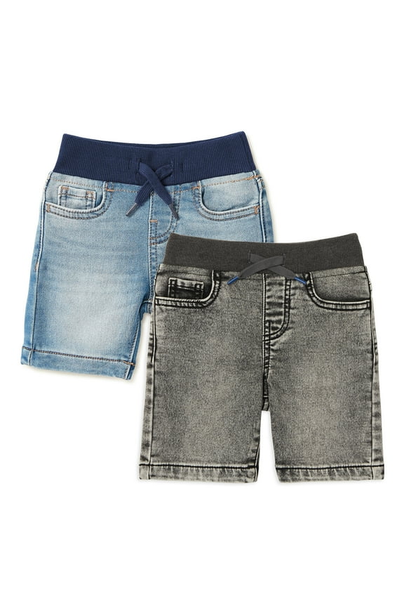 Baby Boy & Toddler Boy Denim Shorts Multipack, 2-Pack, 12M-5T