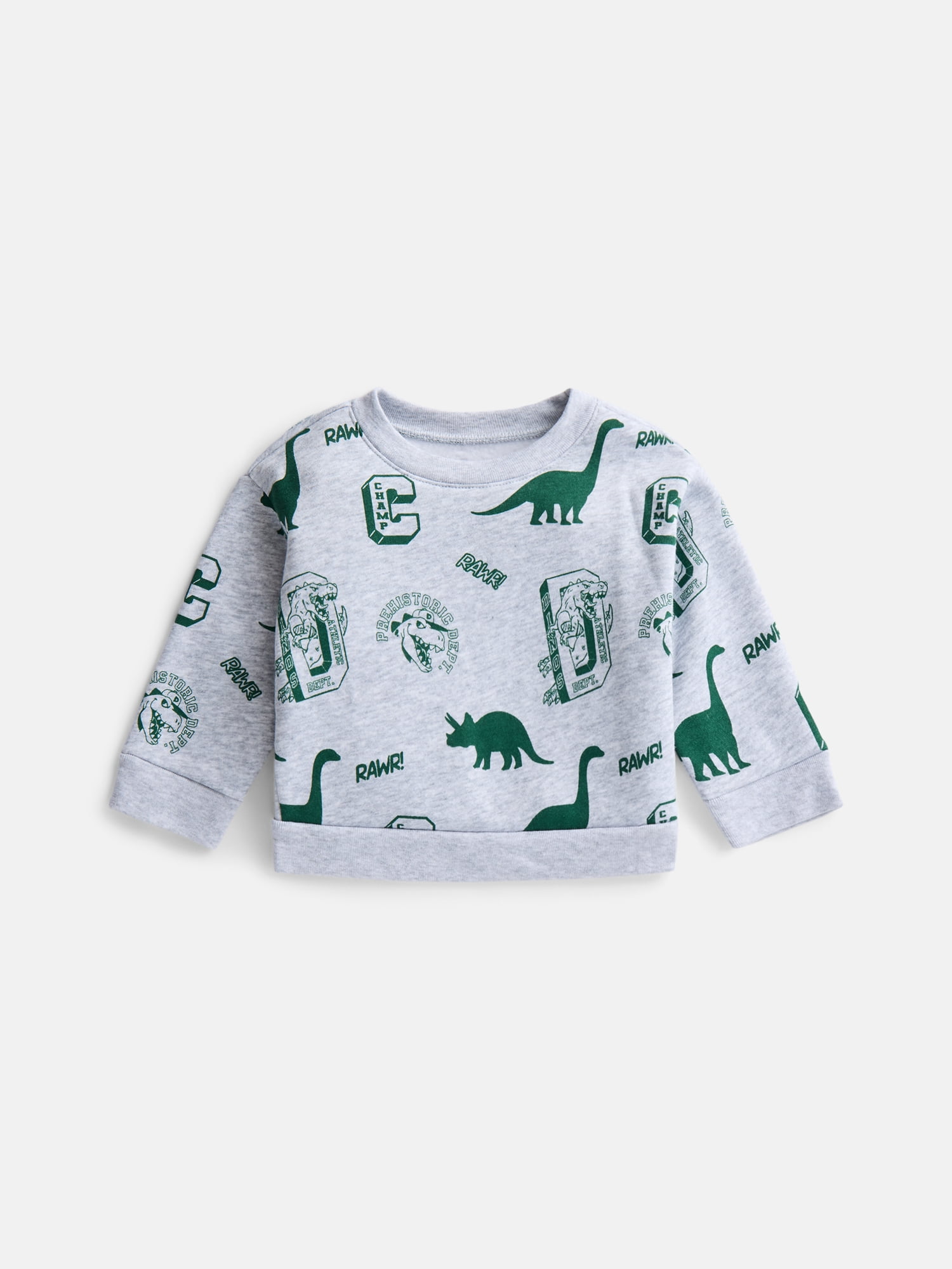 Wonder Nation Baby & Toddler Fleece Crewneck Sweatshirt, Sizes 6M-5T