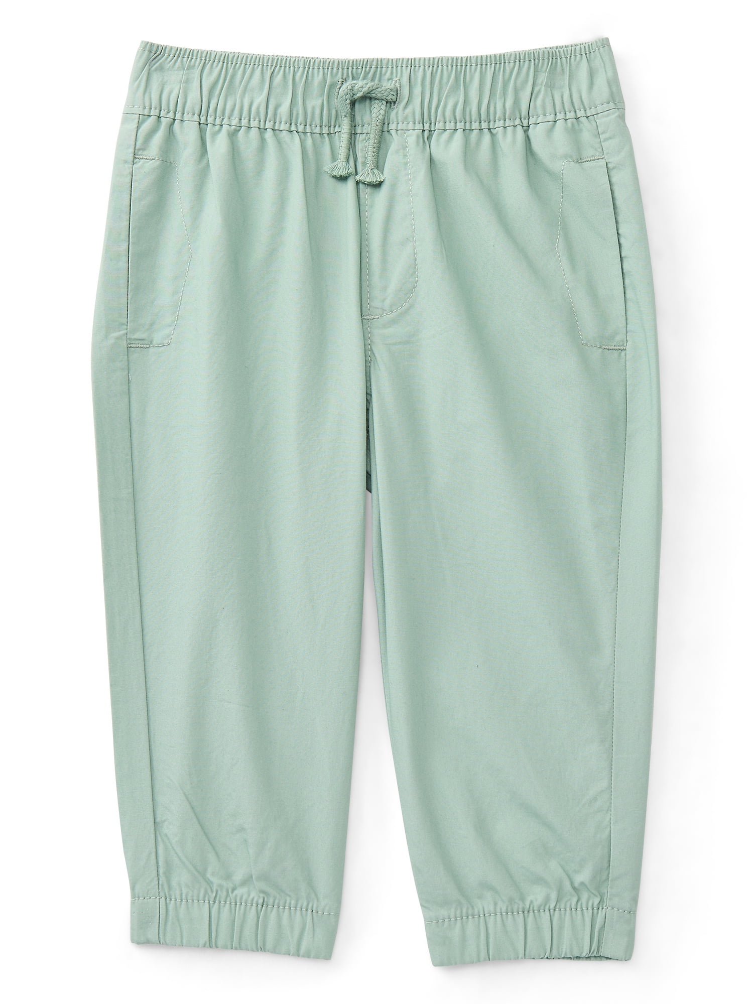 Wonder Nation Baby Boys Cotton Poplin Jogger Pants, Sizes 0M-24M