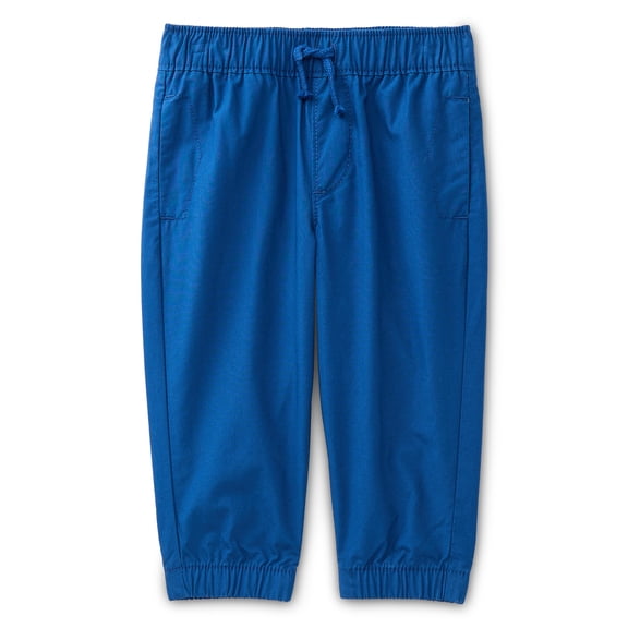Wonder Nation Baby Boys Cotton Poplin Jogger Pants, Sizes 0M-24M