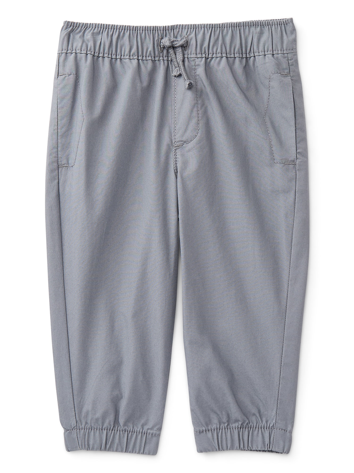 Wonder Nation Baby Boys Cotton Poplin Jogger Pants, Sizes 0M-24M