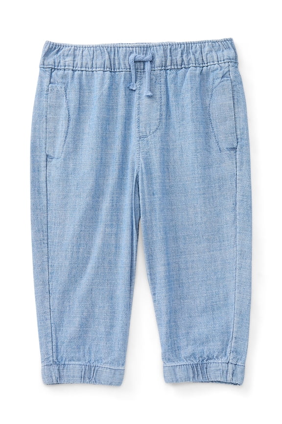 Baby Boys Cotton Chambray Jogger Pants, Sizes 0M-24M