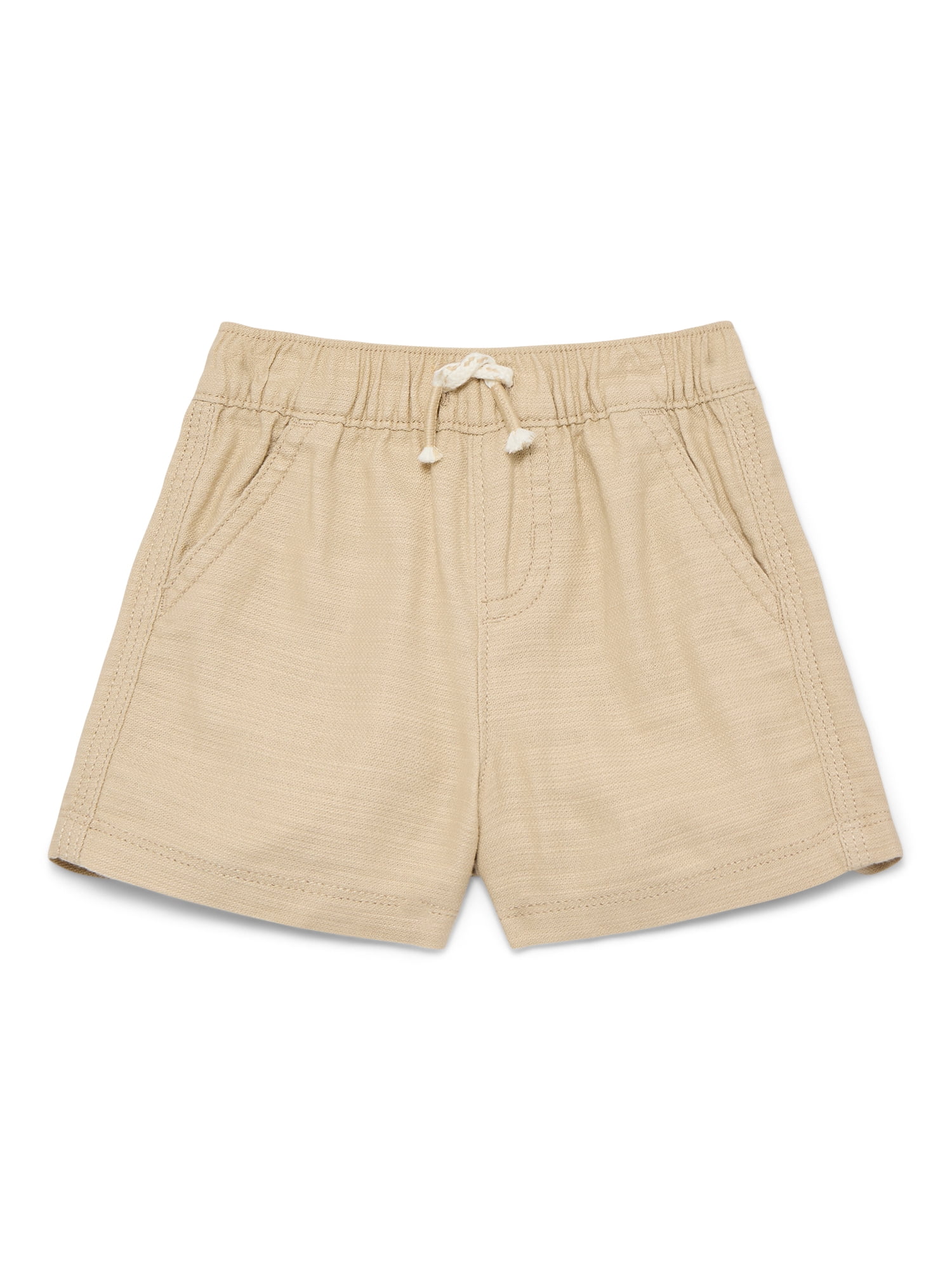 Wonder Nation Baby Boys Cotton Twill Drawstring Shorts, Sizes 0M-24M