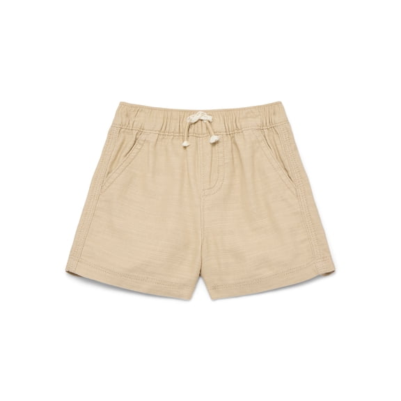 Wonder Nation Baby Boys Cotton Twill Drawstring Shorts, Sizes 0M-24M