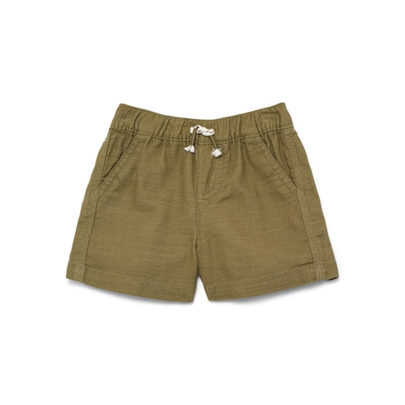 Wonder Nation Baby Boys Cotton Twill Drawstring Shorts, Sizes 0M-24M