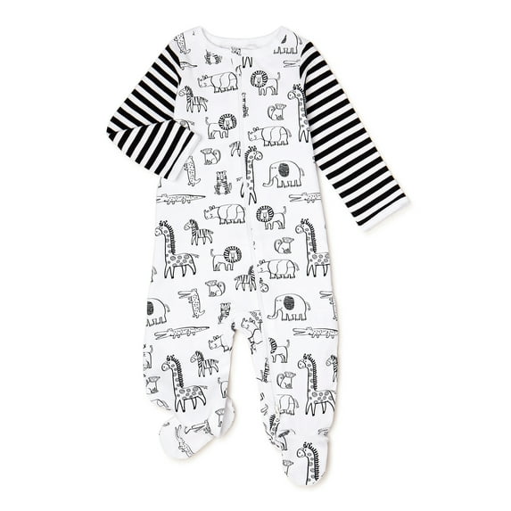 Wonder Nation Baby Boys Animal Sleep N Play, Sizes 0M-9M
