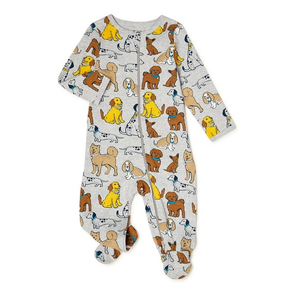 Wonder Nation Baby Boys Dogs Sleep N Play, Sizes 0M-9M