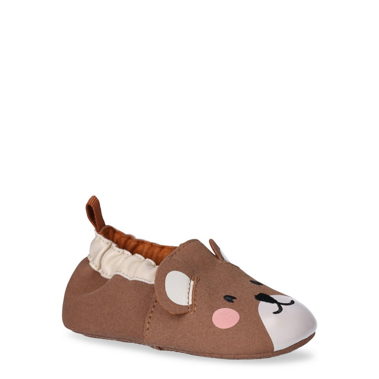 Wonder Nation Baby Boys Forest Animal Bear Slippers Sizes 2 6 Walmart