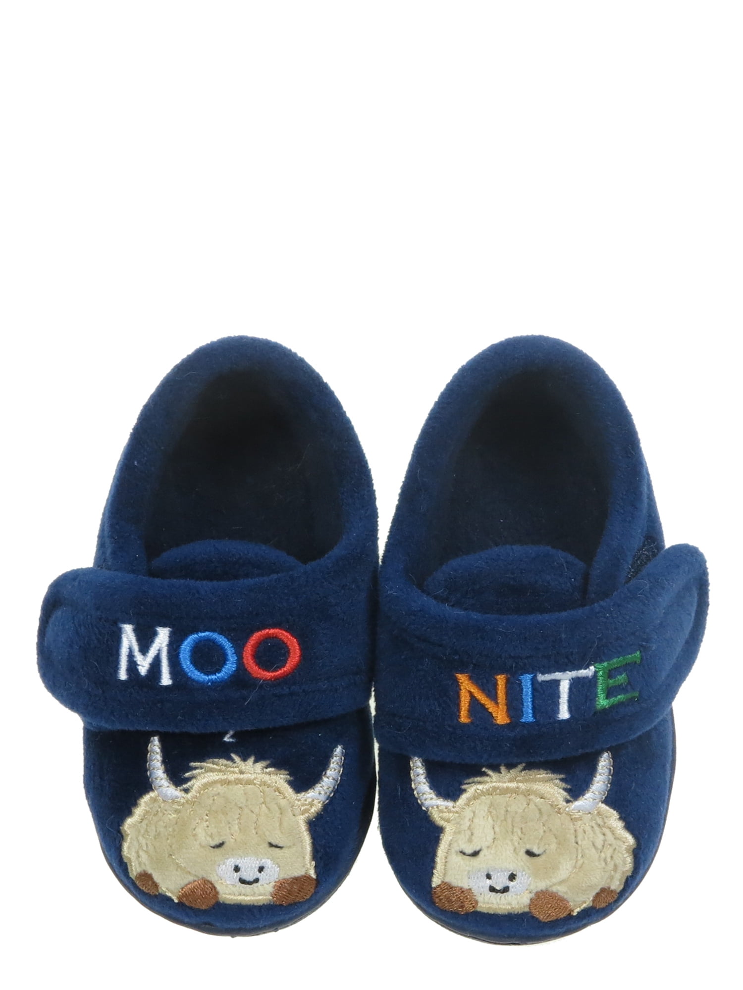 Wonder Nation Baby Boys Moo Nite Slippers