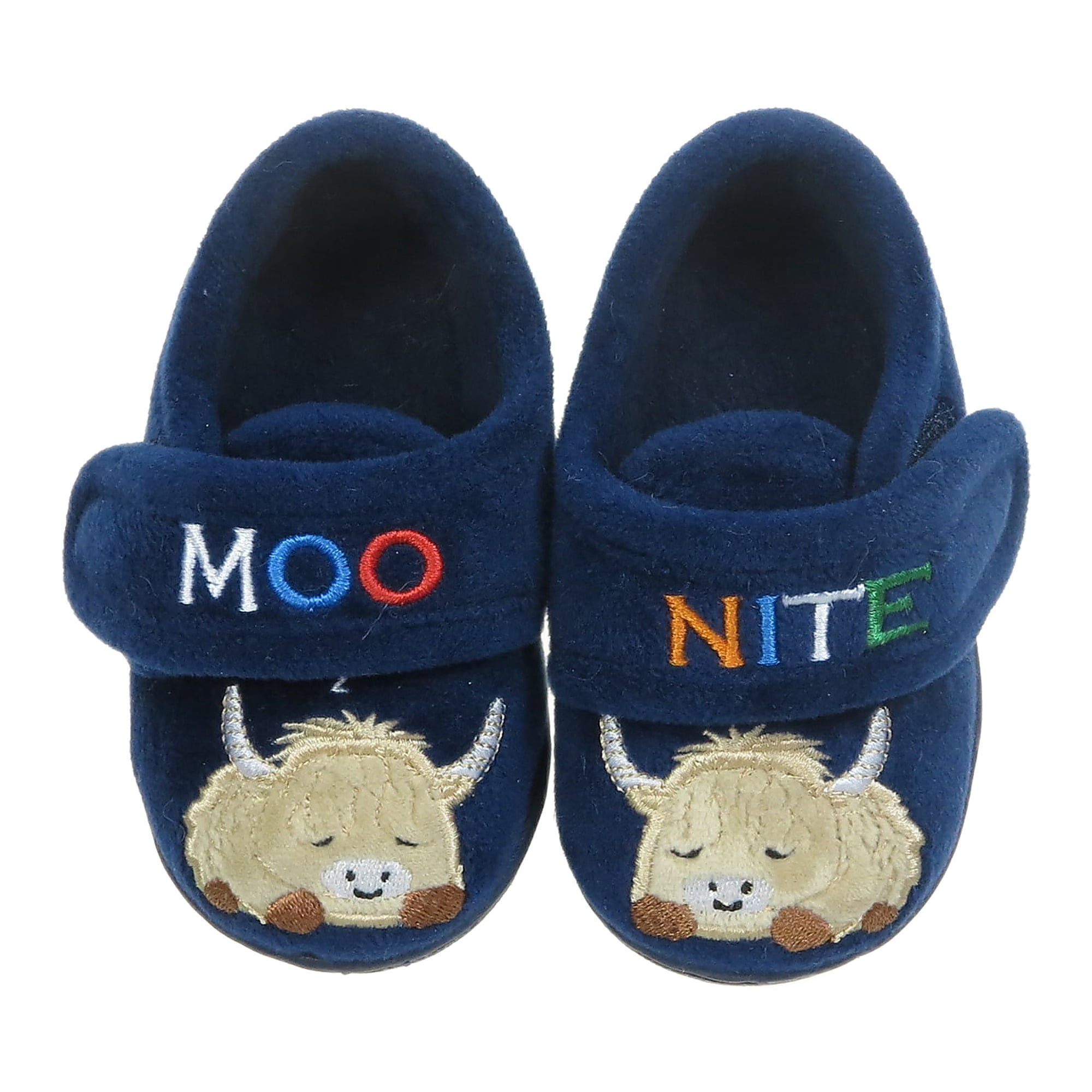 Wonder Nation Baby Boys Moo Nite Slippers