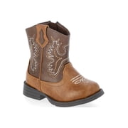 Wonder Nation Baby Boys Faux Leather Western Boots