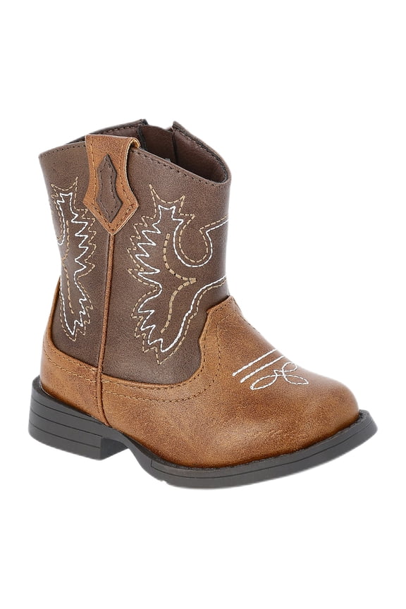 Baby Boys Faux Leather Western Boots