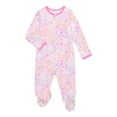 thumbnail image 1 of Wonder Nation Baby Boys or Girls Zip Front Footed Pajamas, Sizes Preemieie-6/9 Months, 1 of 3