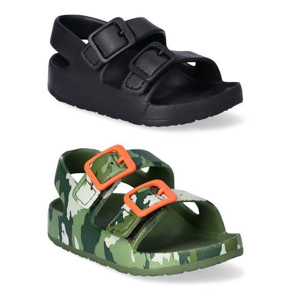 Wonder Nation Baby Buckle Sandals 2-Pack