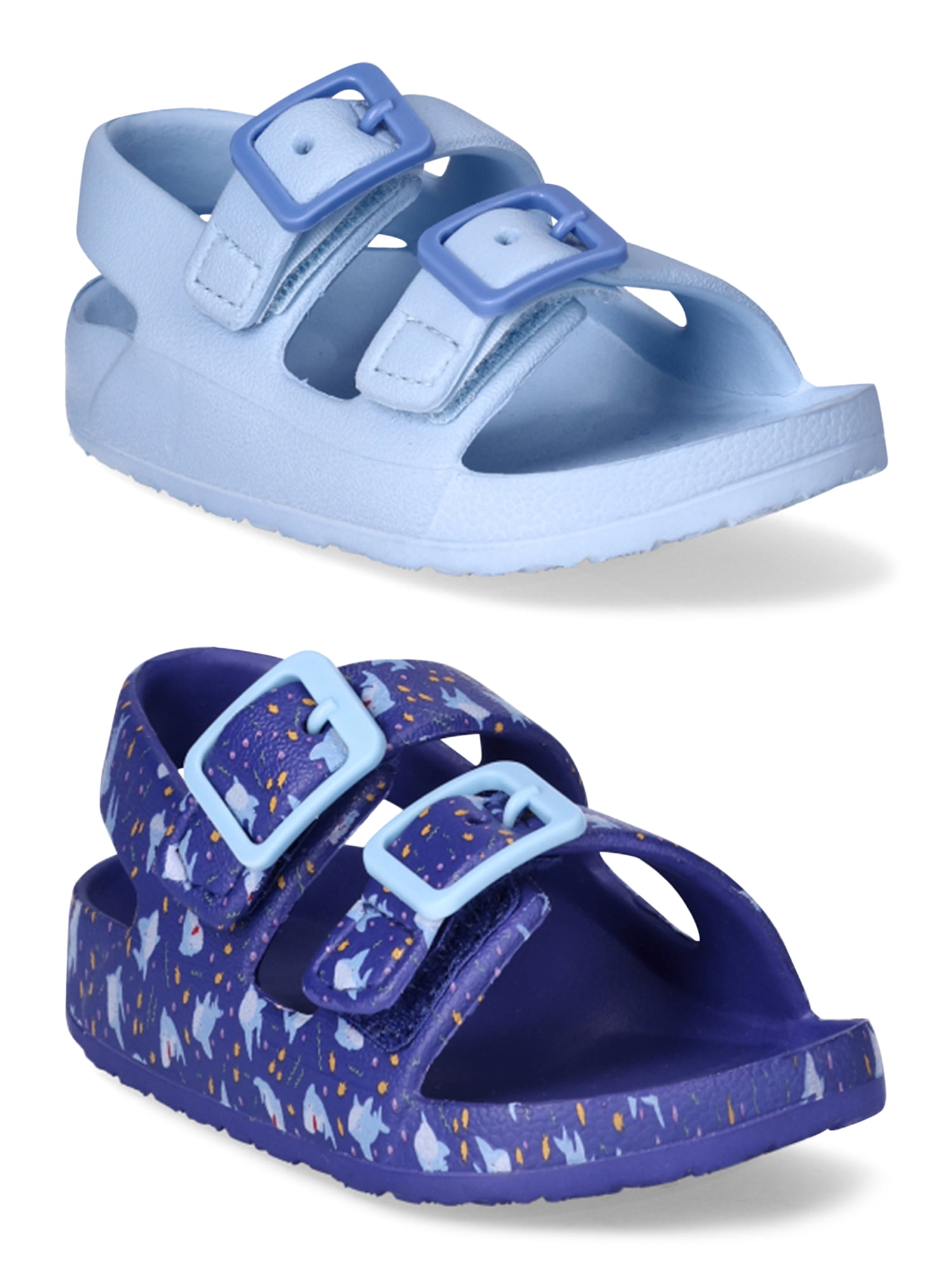 Wonder Nation Baby Buckle Sandals 2-Pack