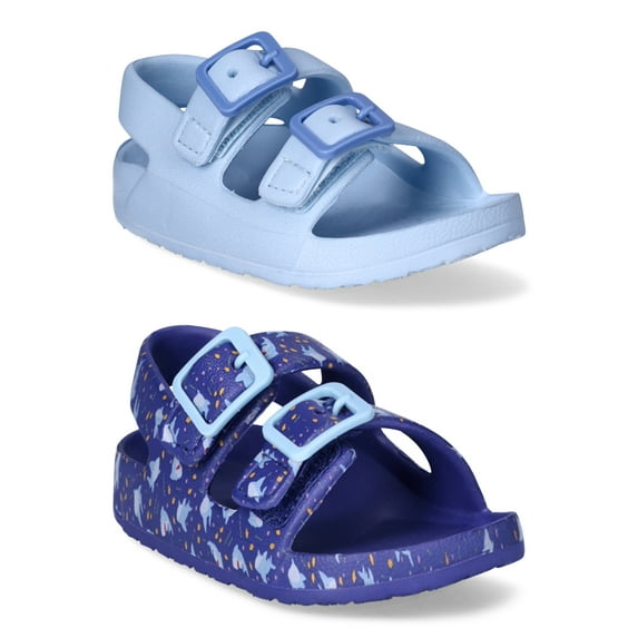 Wonder Nation Baby Buckle Sandals 2-Pack