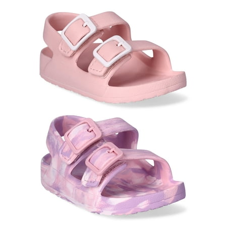 Wonder Nation Baby Buckle Sandals 2-Pack