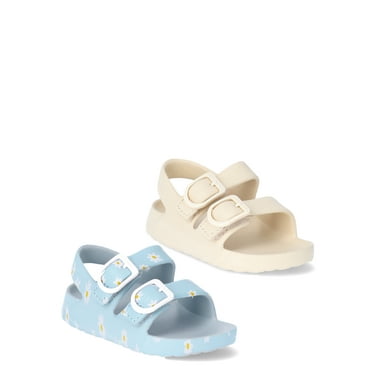 Wonder Nation Baby Buckle Sandals, 2-Pack