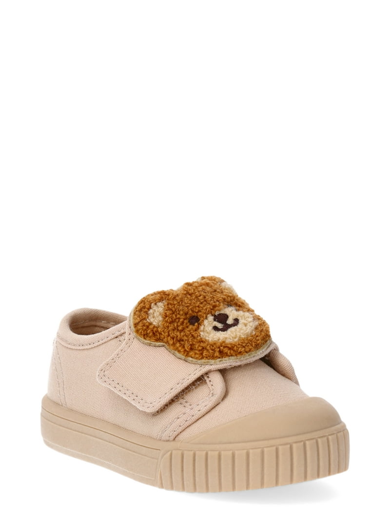 Wonder Nation Baby Boys Critter Bump Toe Sneakers with Canvas