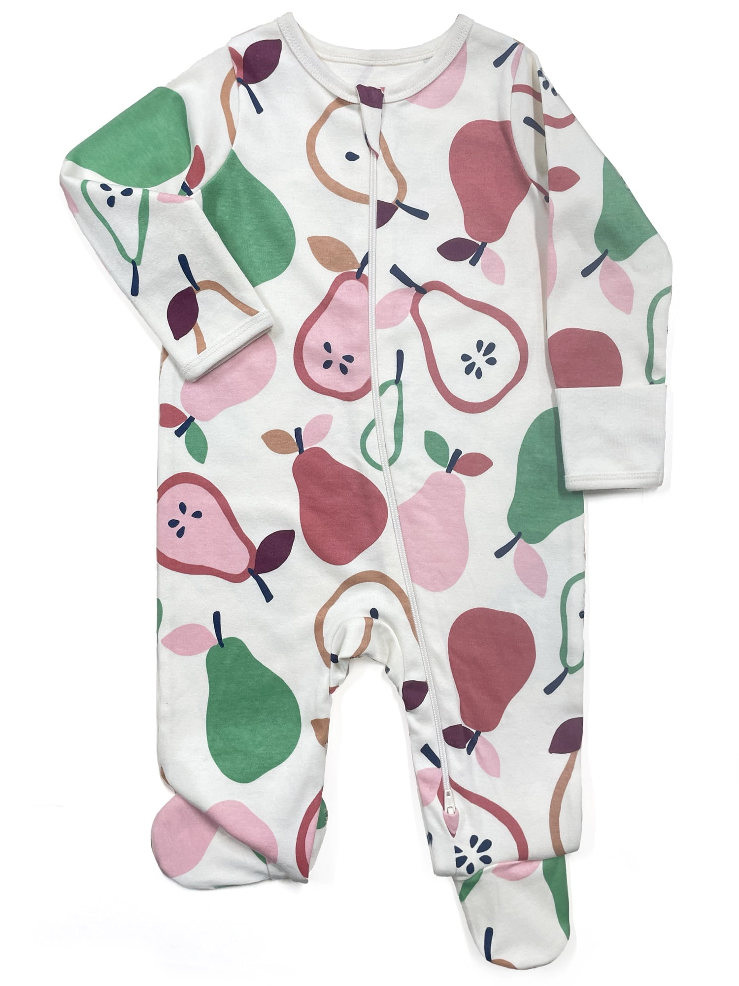 Wonder Nation Baby Unisex Zip Front Footed Sleep N Play Pajamas, Sizes Preemieie-6/9 Months