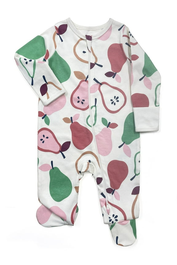 Baby Gender Neutral Zip Front Footed Sleep N Play Pajamas, Sizes Preemieie-6/9 Months