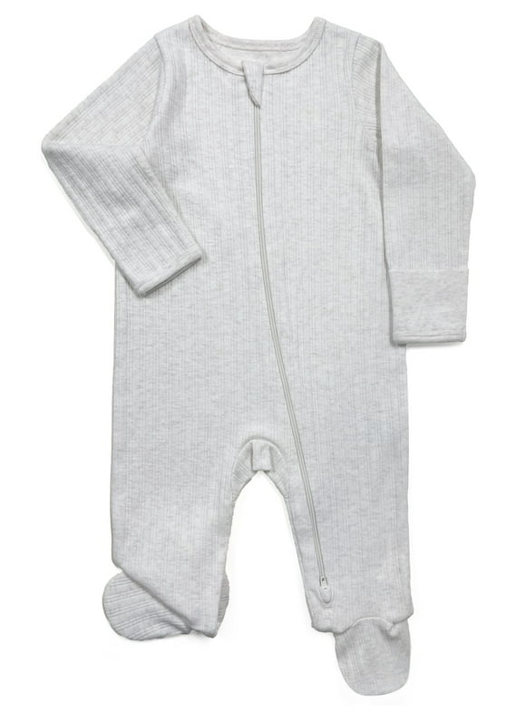 Baby Boys or Girls Zip Front Footed Pajamas, Sizes Preemieie-6/9 Months