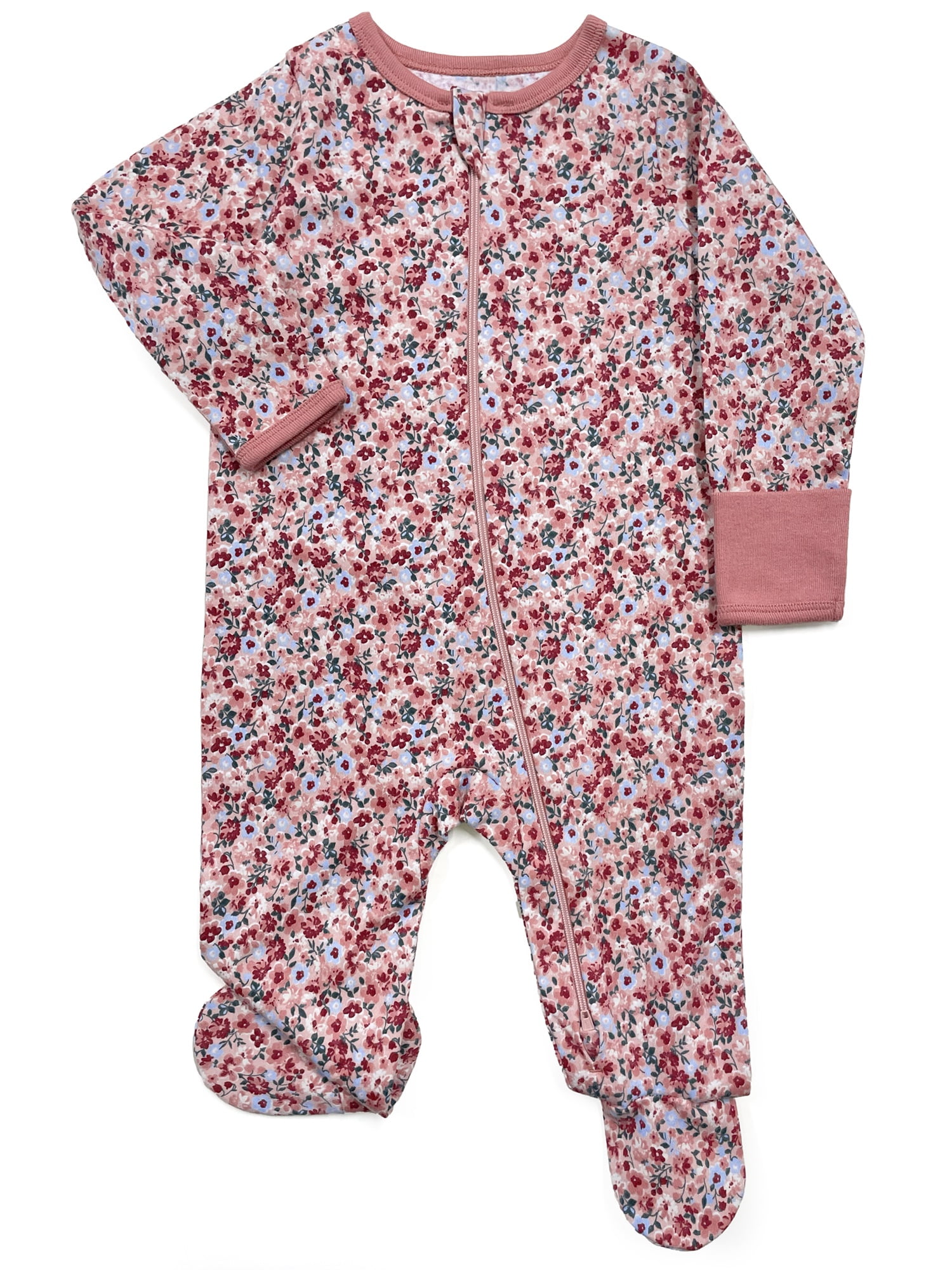 Wonder Nation Baby Unisex Zip Front Footed Sleep N Play Pajamas, Sizes Preemieie-6/9 Months