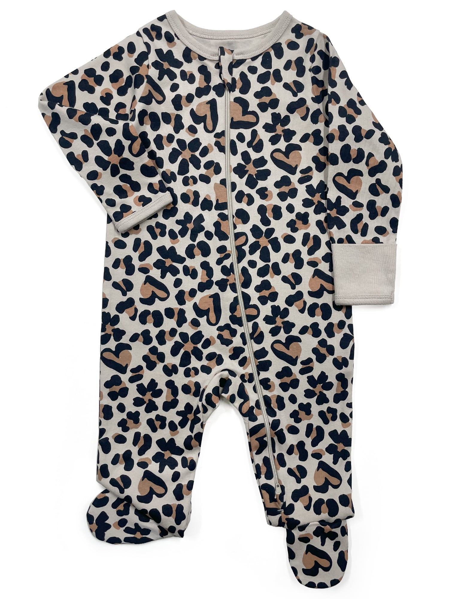 Wonder Nation Baby Unisex Zip Front Footed Sleep N Play Pajamas, Sizes Preemieie-6/9 Months